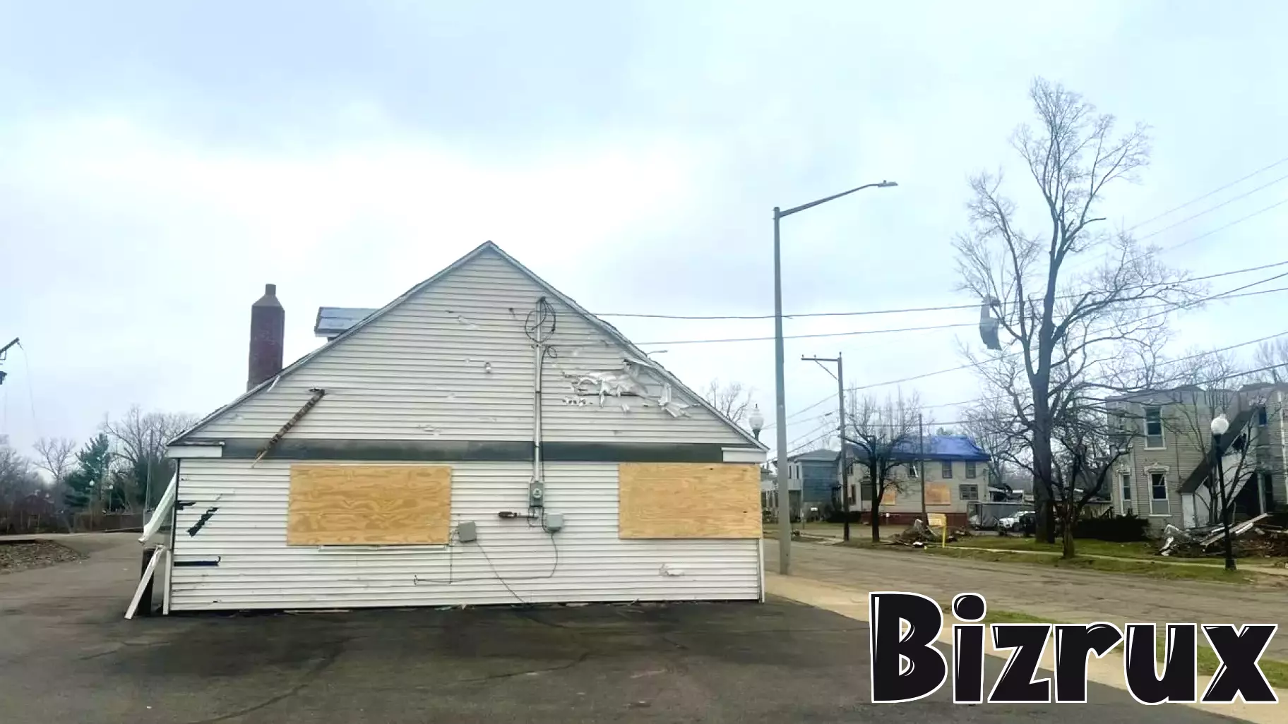 Group shelters inside a safe at Three Rivers family business during tornado