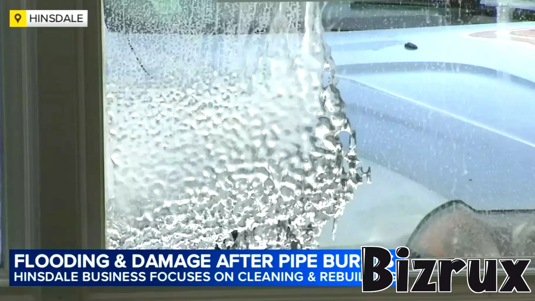 Hinsdale business owner facing thousands in damage after water pipe burst