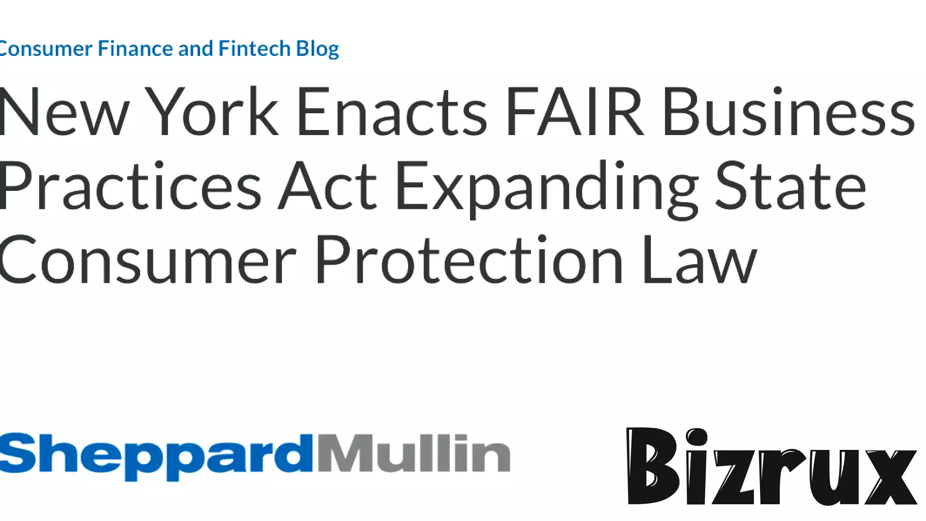 New York Strengthens Consumer Protection with New Business Practices Law