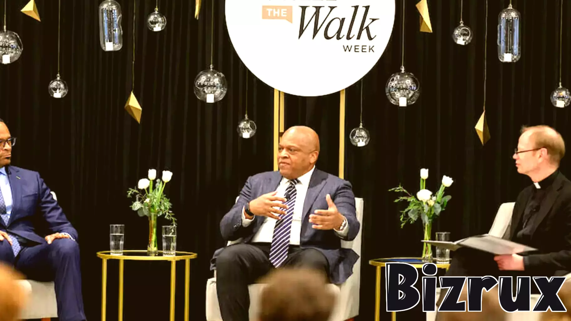 ‘Trust, love, commitment’: Esteemed business leaders and former Notre Dame football student-athletes reflect on how to be champions of hope at Walk the Walk Week event