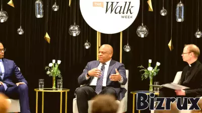 ‘Trust, love, commitment’: Esteemed business leaders and former Notre Dame football student-athletes reflect on how to be champions of hope at Walk the Walk Week event